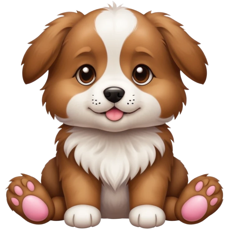 puppy showing its paws emoji