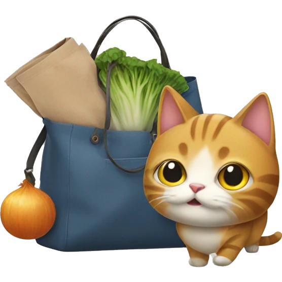 cat and a bag a funonions emoji