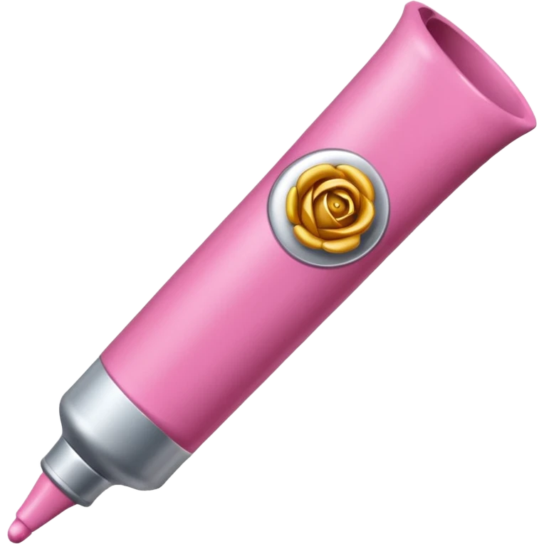 Tube de peinture rose emoji