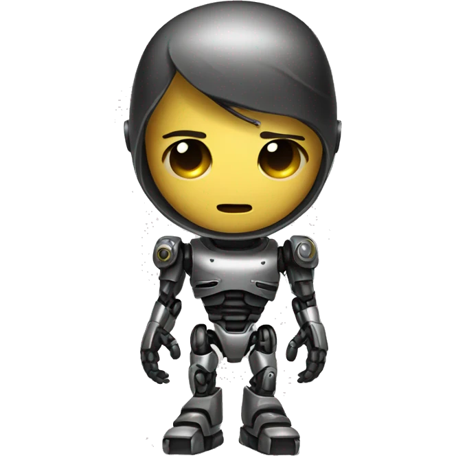Asian terminator robot emoji