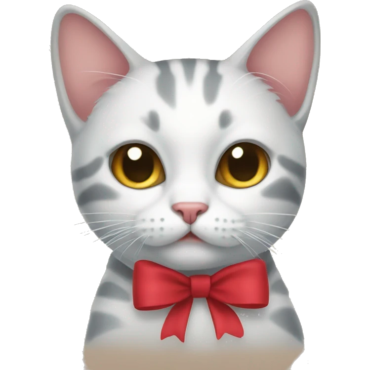 Cat with a bow emoji