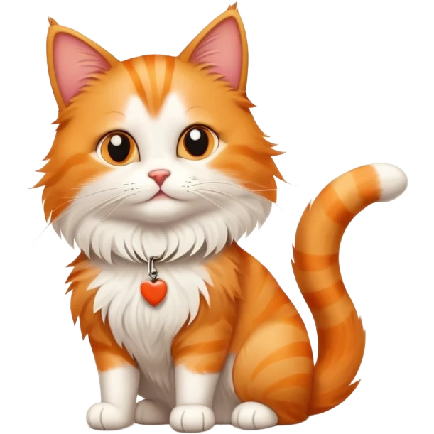 A cat holds the sign with the inscription emoji