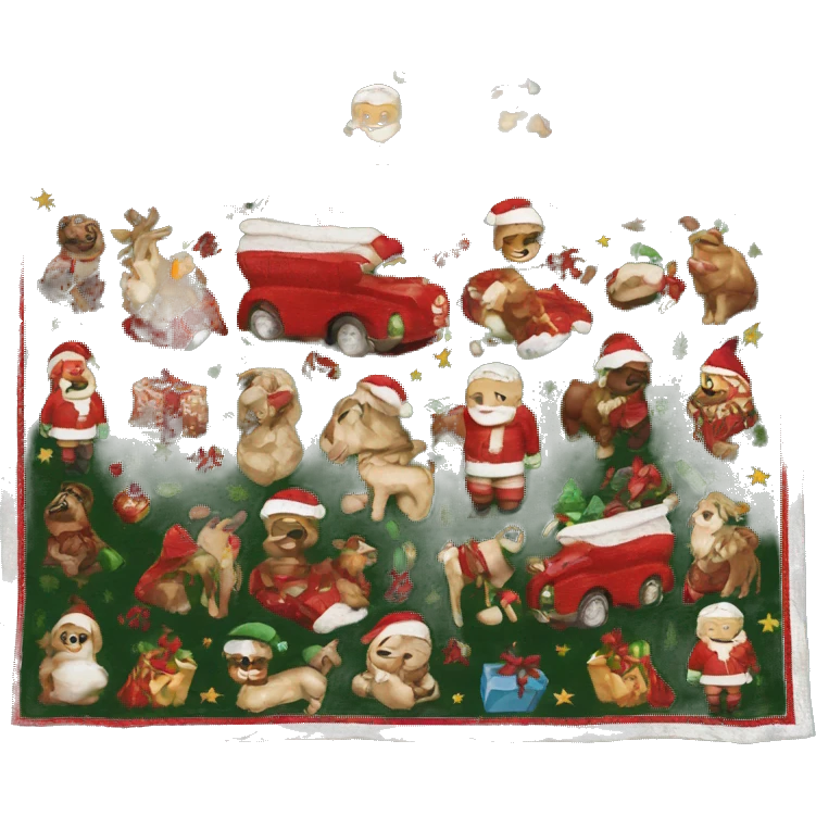 Christmas blanket emoji
