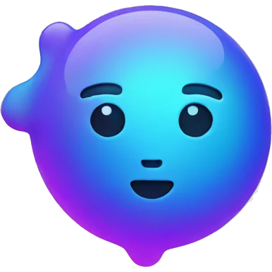 abstract glossy shapes emoji
