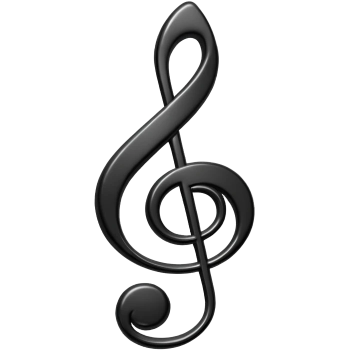 black music note emoji