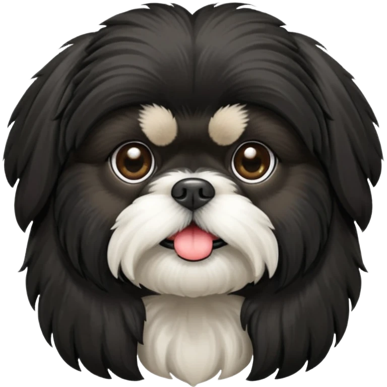 black Shih-Tzu emoji