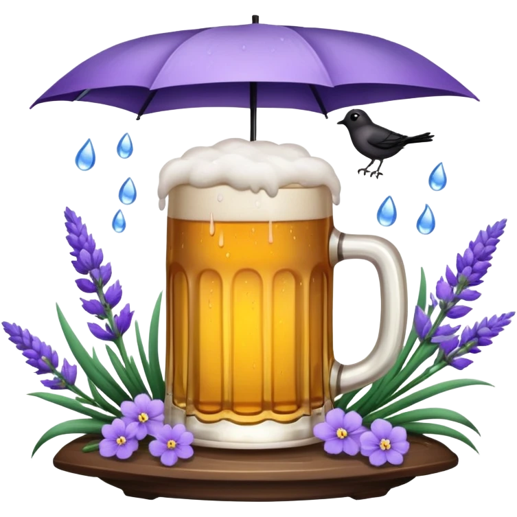 🌧️🪻🐦🍻🌐 emoji