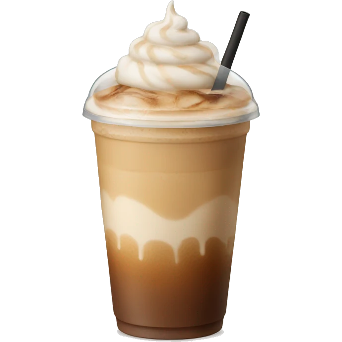 Iced latte emoji