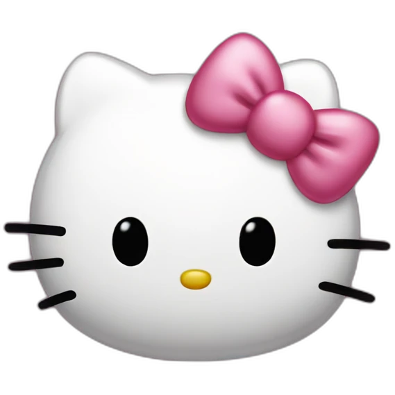 hello kitty who kiss emoji