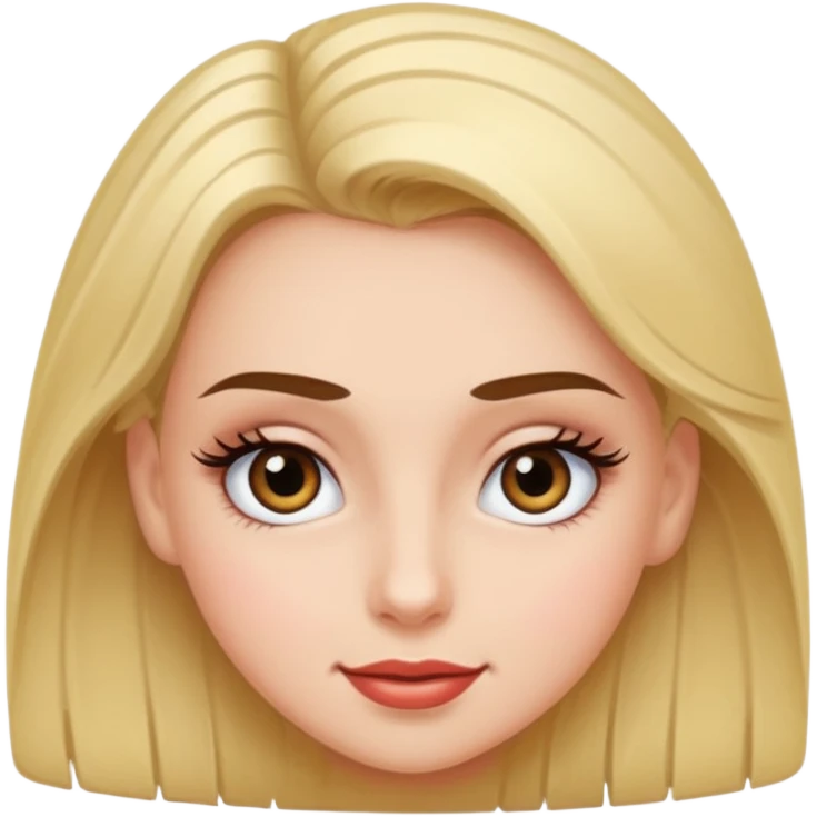 Girl with big lashes rolling her eyes emoji