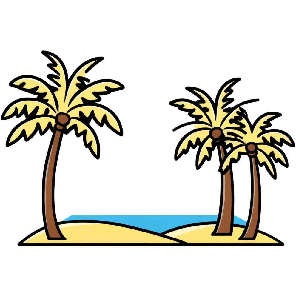 ball with Sochi palm trees and Black Sea emoji