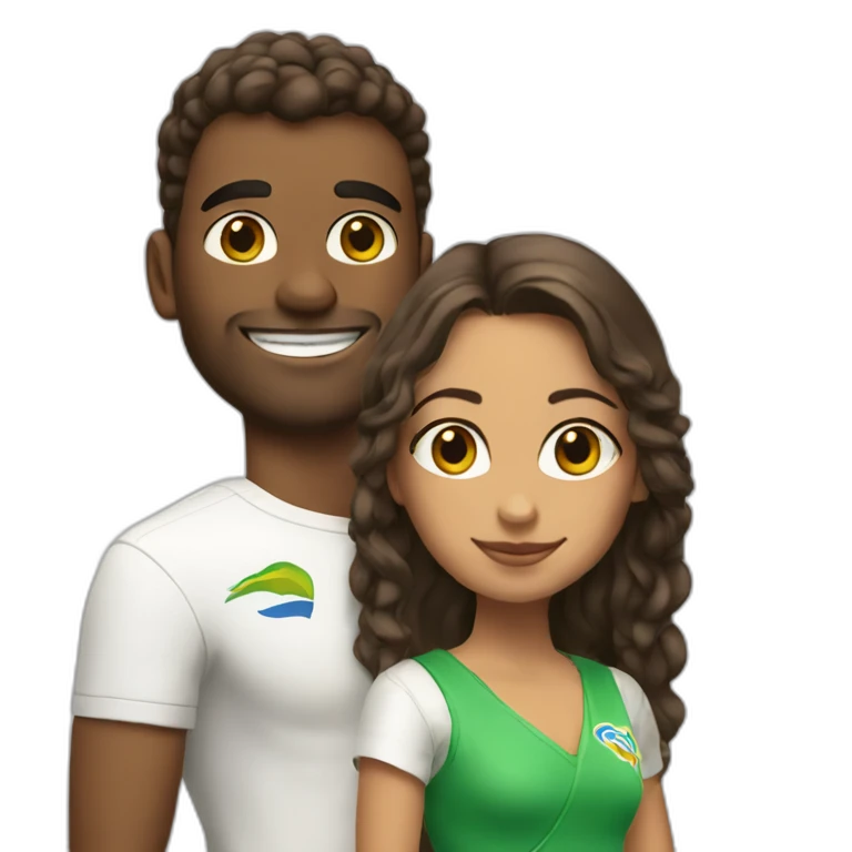 bastien and ines in rio de janeiro emoji