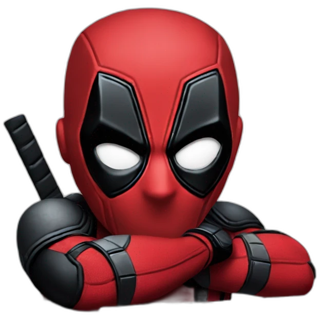 Deadpool at the PC computer emoji