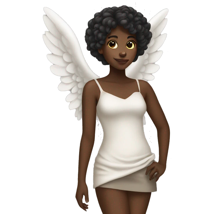Angel black girl emoji