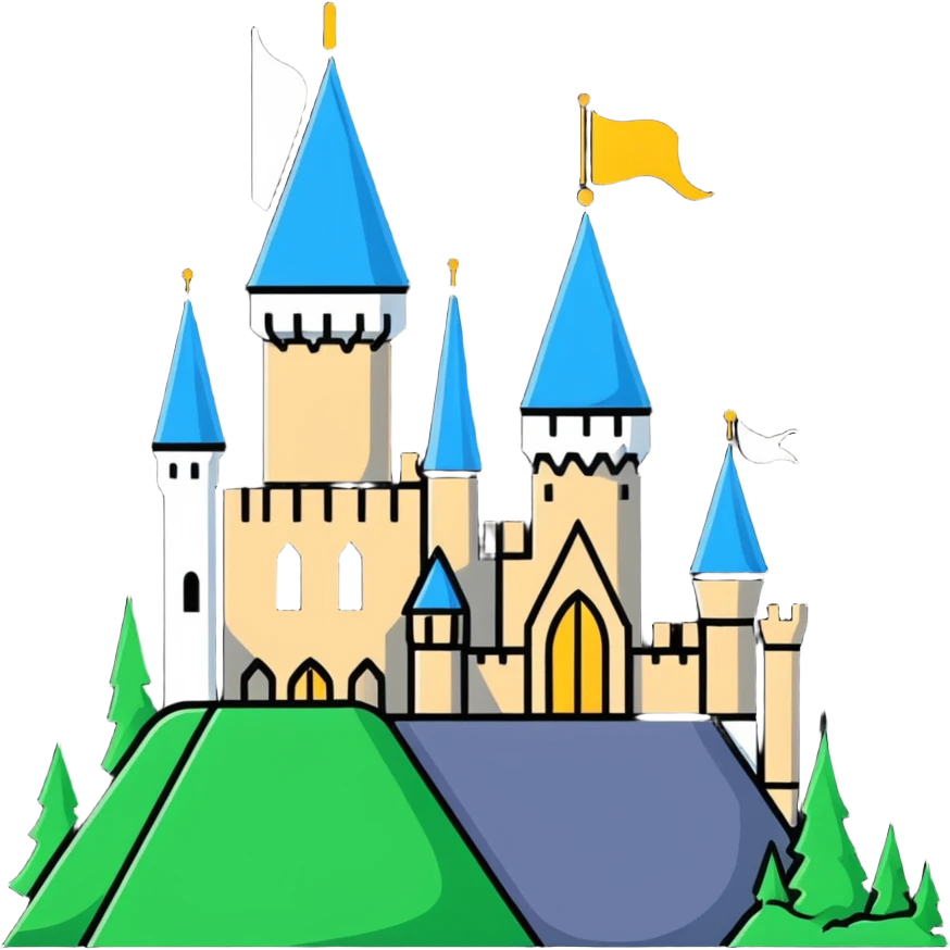 Hogwarts castle emoji