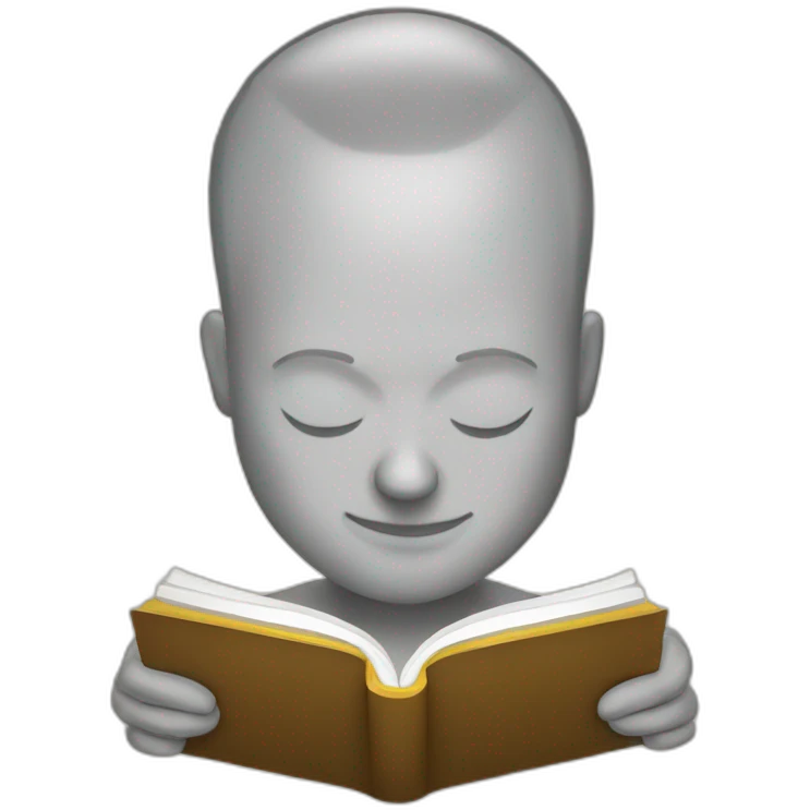 Timothy Ferriss reading a book emoji