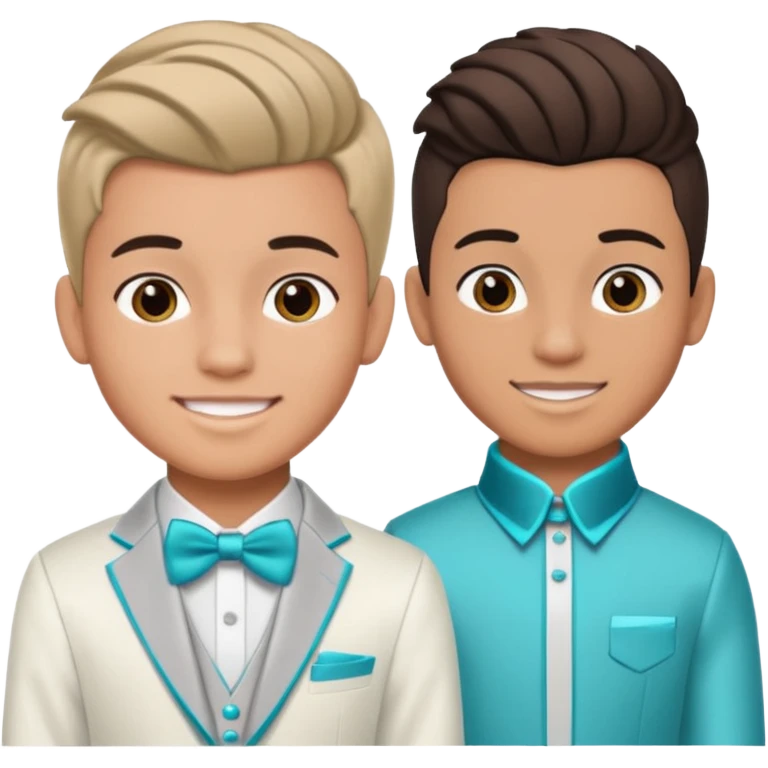 Quinceañera makeover of the boy and before after picture about the boy getting a new look for his Quinceañera emoji