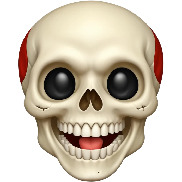 Skull laughing funny emoji