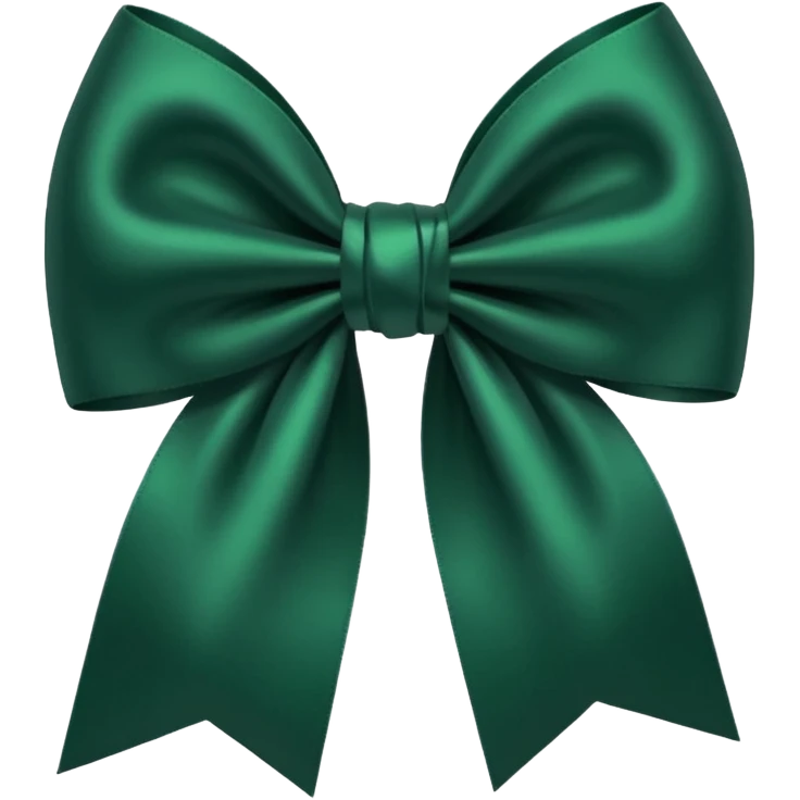 
dark green bow emoji