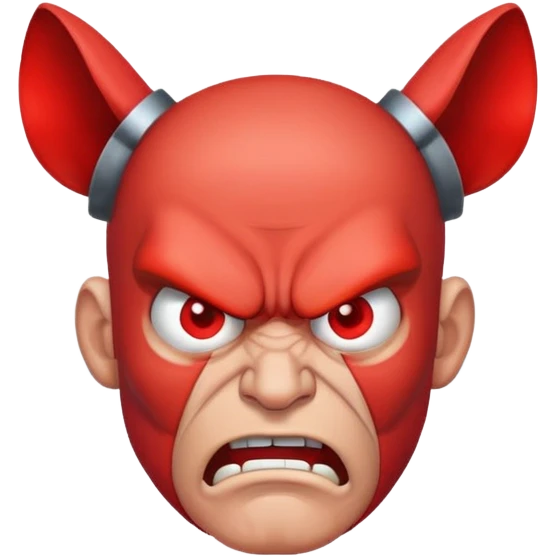 angry man with red face and steam coming from ears emoji