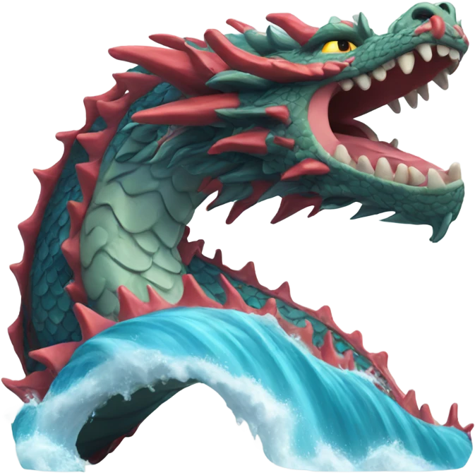 Dragon wave emoji