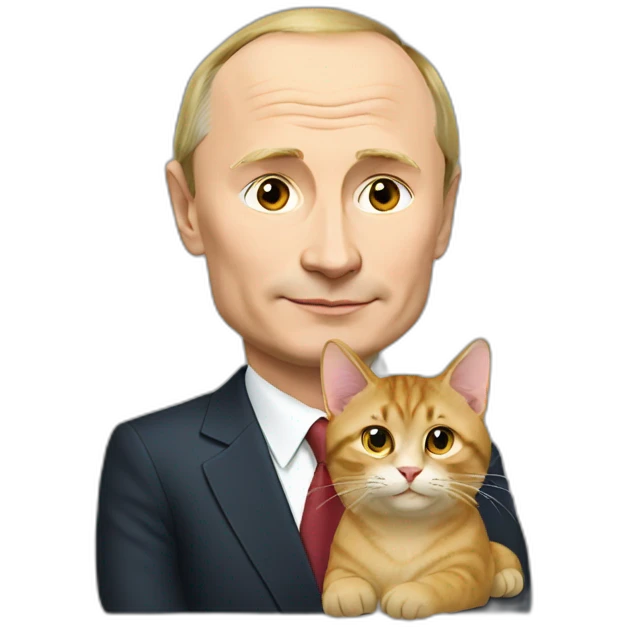 Putin with cat emoji