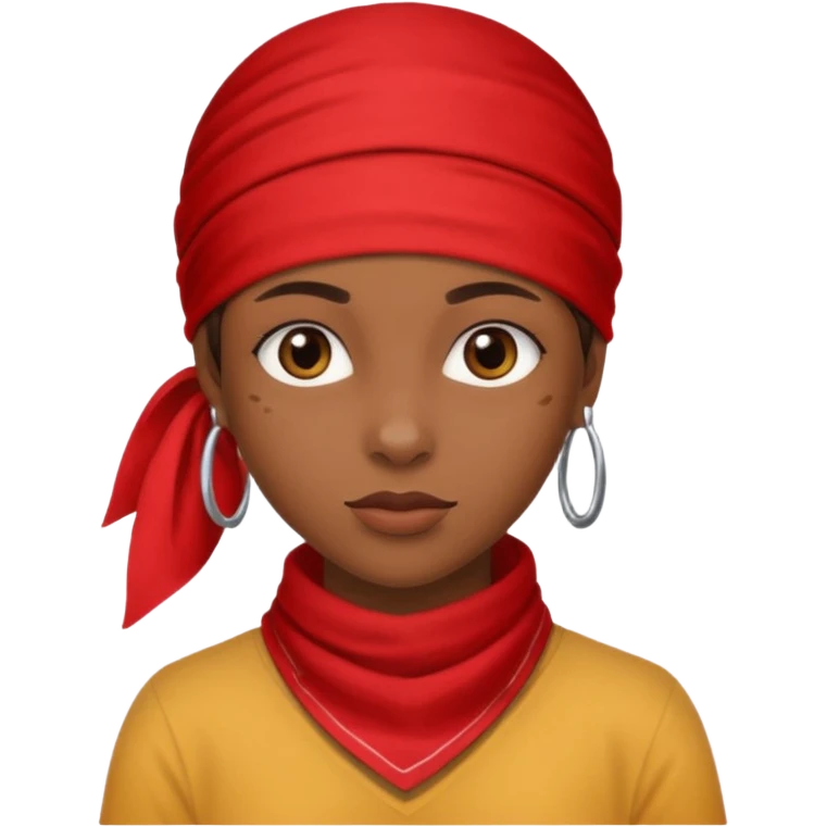 Rihanah with red bandana emoji