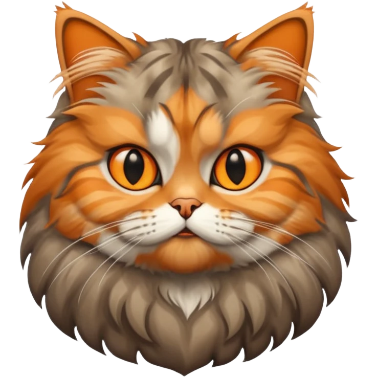 Tabby Persian cat emoji