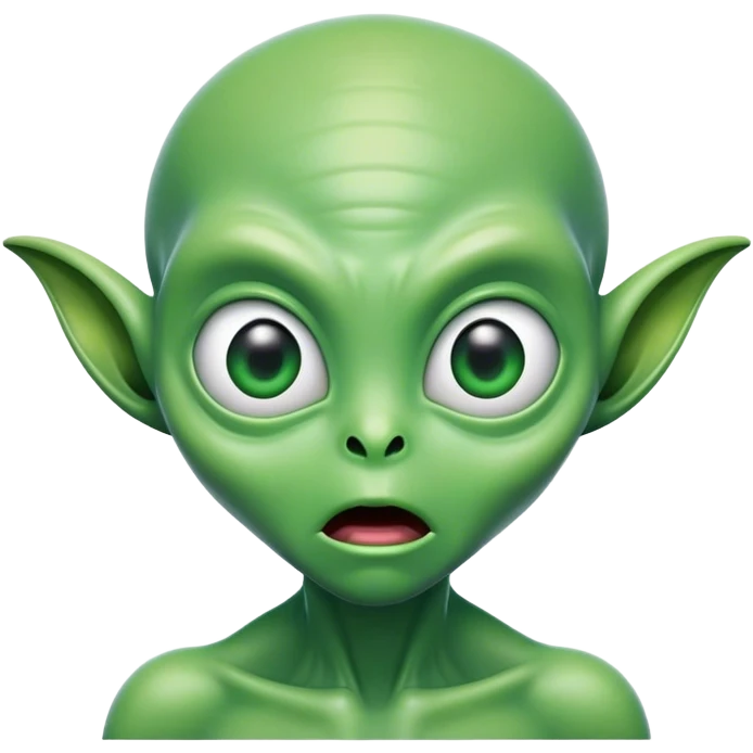 Alien freaked out  emoji