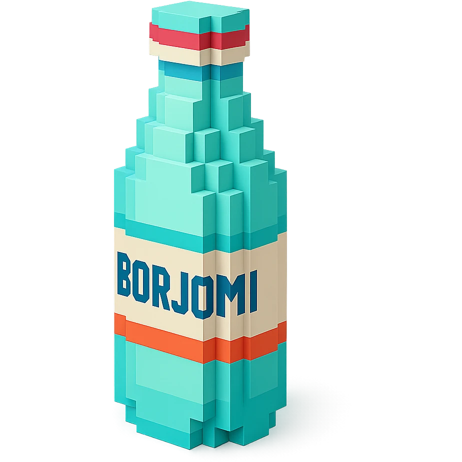 бутылка borjomi, no background emoji