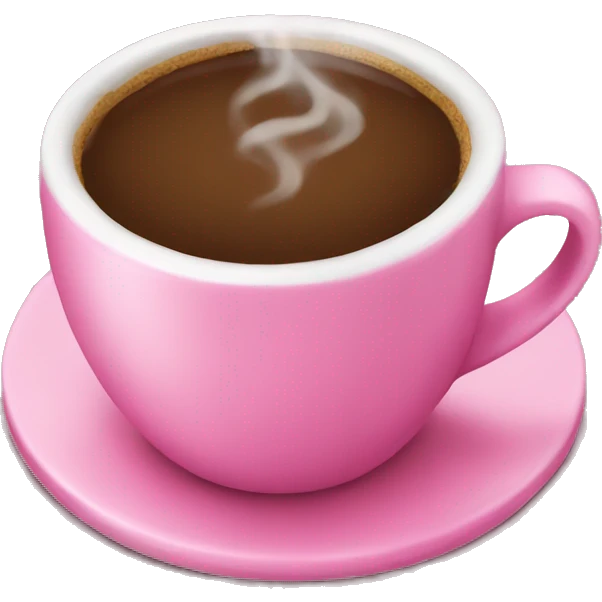 pink coffee cup  emoji