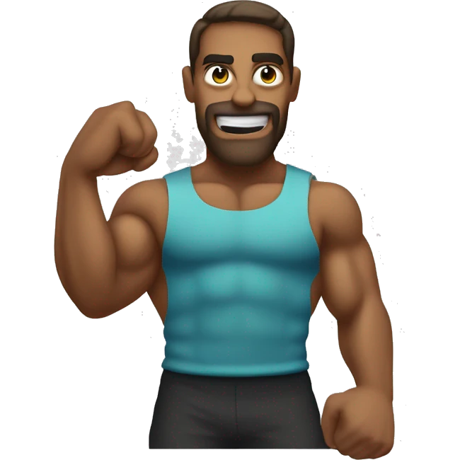Músculo (biceps) com chamas  emoji