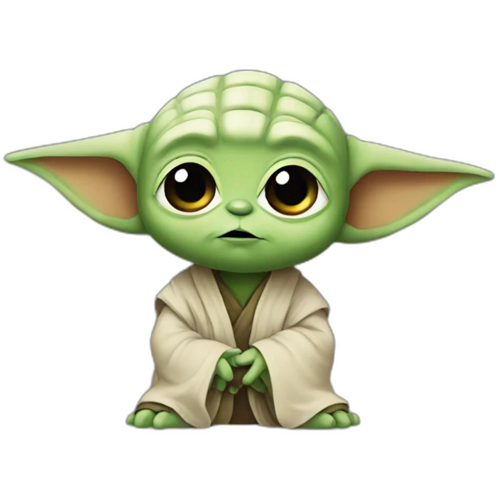 Cute yoda emoji