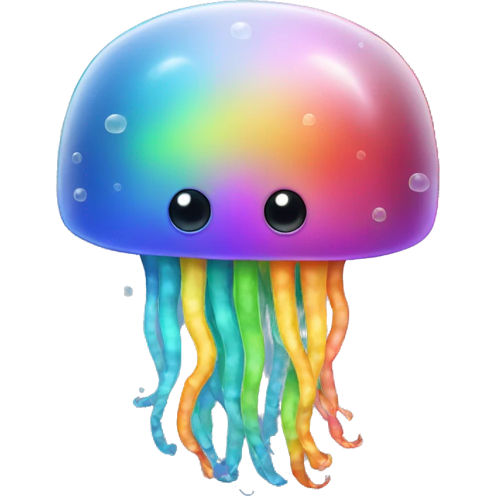 rainbow jellyfish emoji