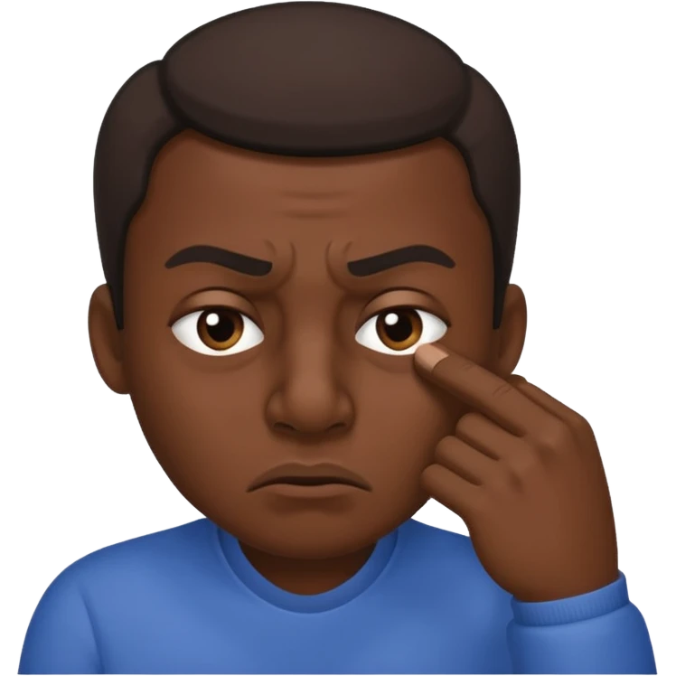 pinching nose angrily emoji