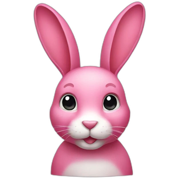 Pink rabbit emoji