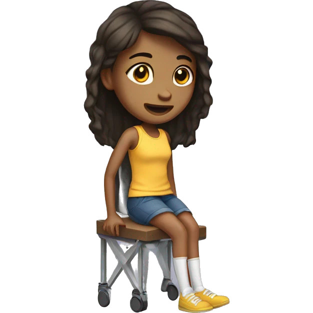 Girl broken leg emoji