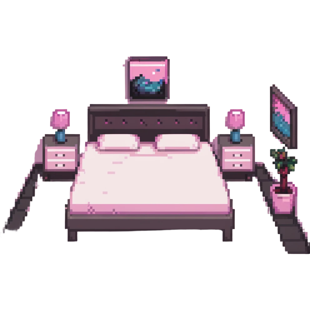 pink aesthetic bedroom emoji