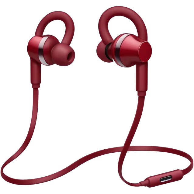 Maroon earpod emoji