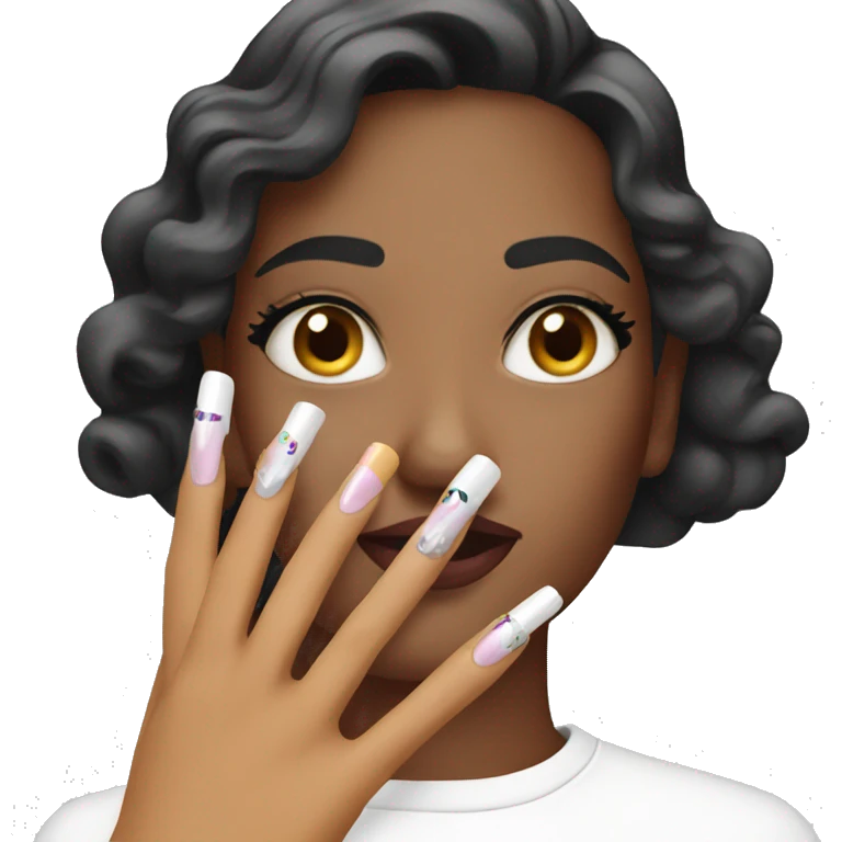 Nail artist emoji