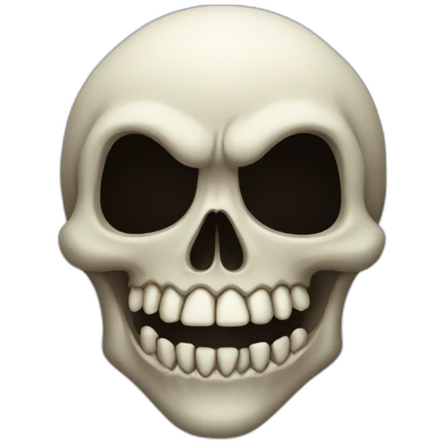 Vampire skull emoji
