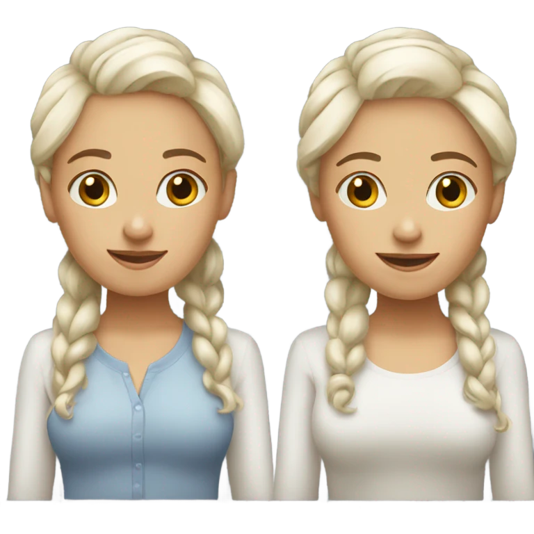 White twin 30 years old women emoji