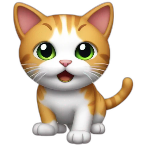 attack kitty emoji