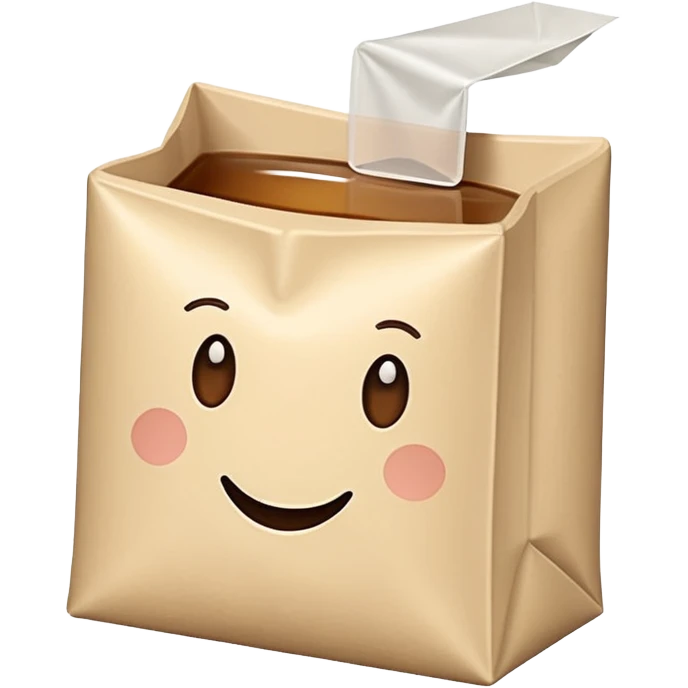 tea bag, plain emoji
