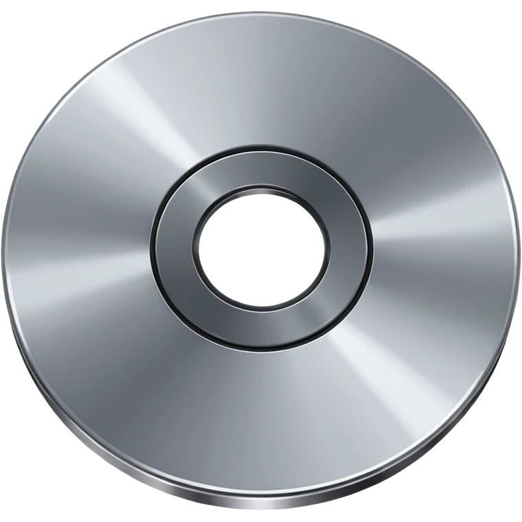 two metal computer disks emoji