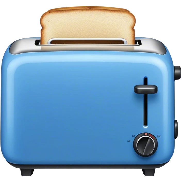 toaster, front view, blue color emoji