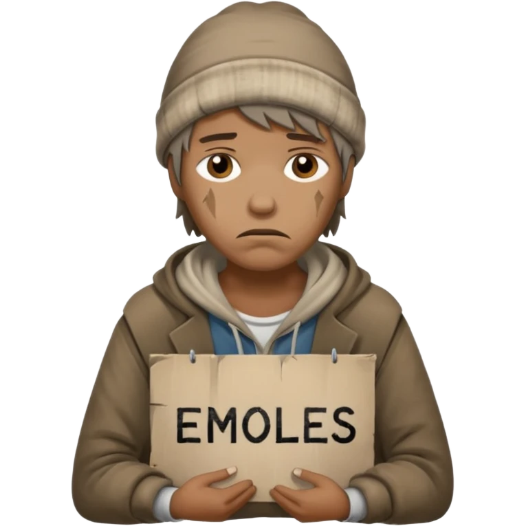 homeless job icon emoji