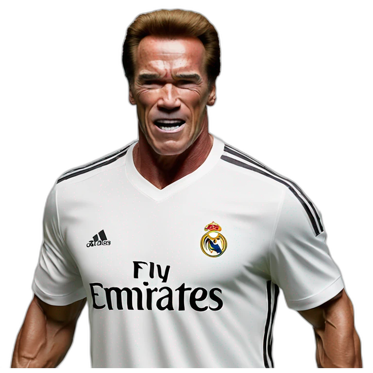 arnold schwarzenegger jugador del real madrid emoji