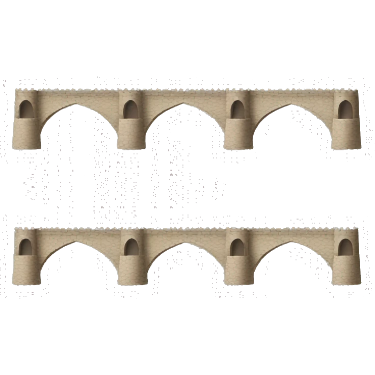 very simple medieval bridge emoji