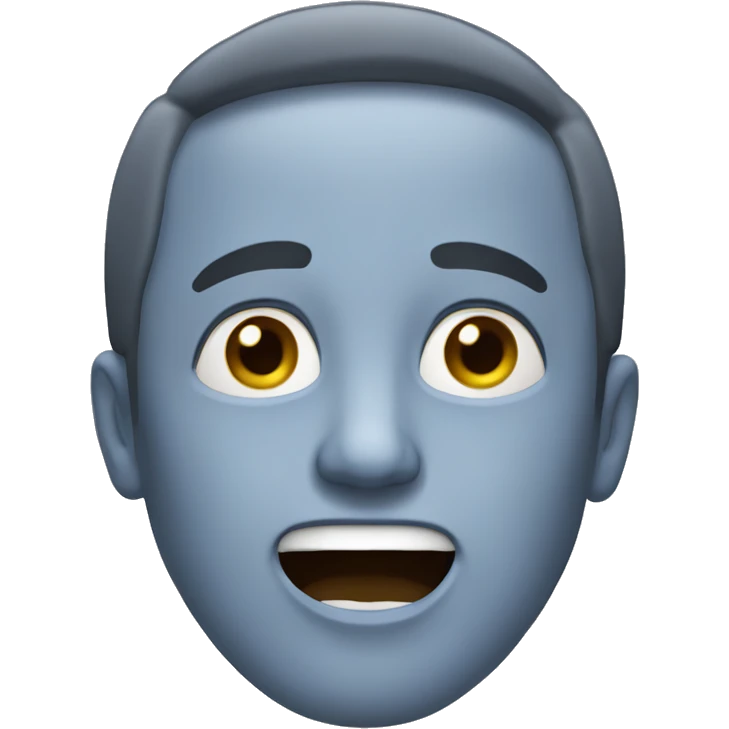 A guy mewing emoji